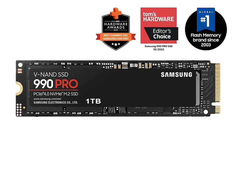 990 PRO PCIe<sup>®</sup> 4.0 NVMe<sup>®</sup> SSD 1TB