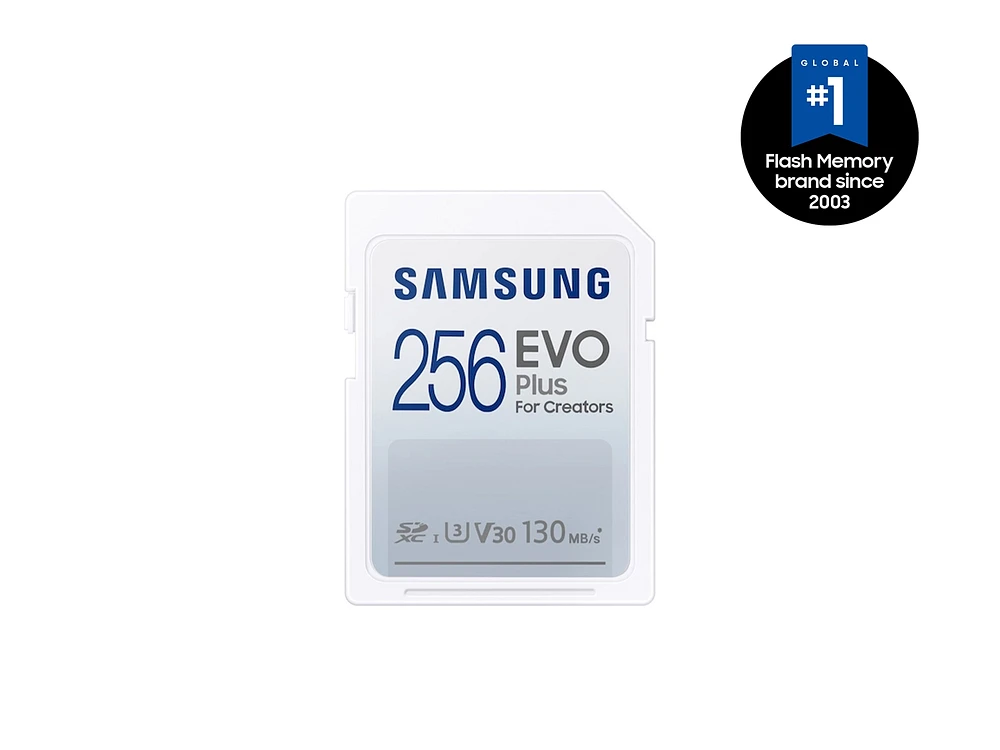 EVO Plus Full-Size SDXC Card 256GB Memory & Storage - MB-SC256K/AM | Samsung US