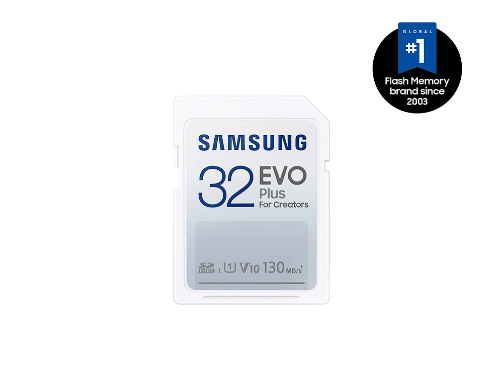 EVO Plus Full-Size SDHC Card 32GB Memory & Storage - MB-SC32K/AM | Samsung US