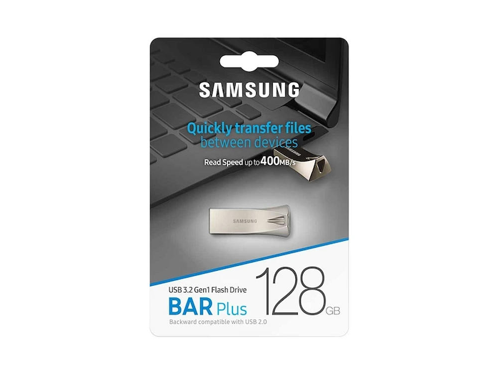 BAR Plus USB 3.1 Flash Drive 128GB Champagne Silver