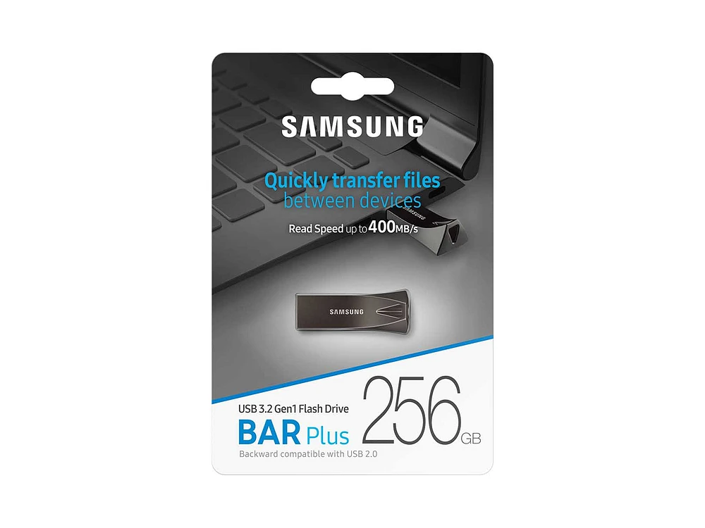 MUF-256BE4/AM | BAR Plus USB 3.1 Flash Drive 256GB Titan Grey | Samsung Business US