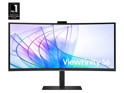 34" ViewFinity S65VC Ultra-WQHD 100Hz AMD FreeSync™ HDR10 Curved Monitor with USB-C, Speakers and Built-in Camera Monitors - LS34C650VANXGO | Samsung US