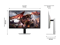 32" Odyssey OLED G8 (G80SD) 4K UHD 240Hz 0.03ms G-Sync Compatible Smart Gaming Monitor with Sleek Metal Design