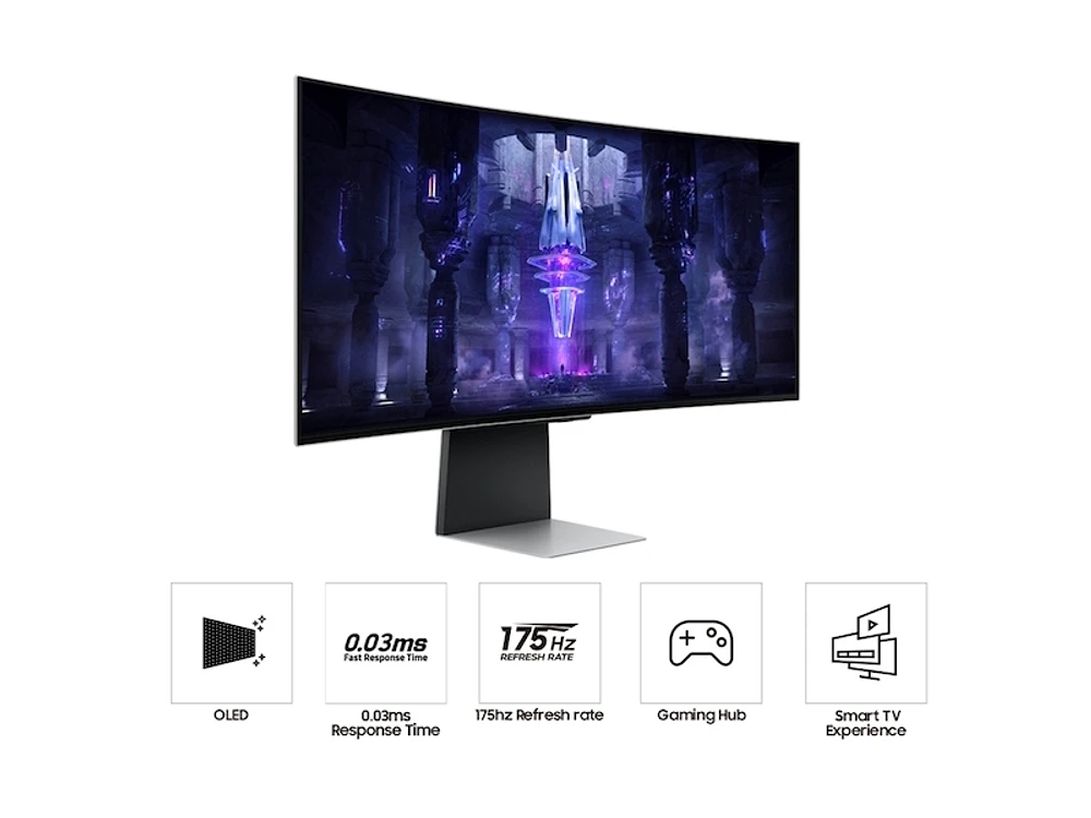 34" G85SB OLED Ultra WQHD 0.03ms(GtG) 175Hz Curved Smart Gaming Monitor