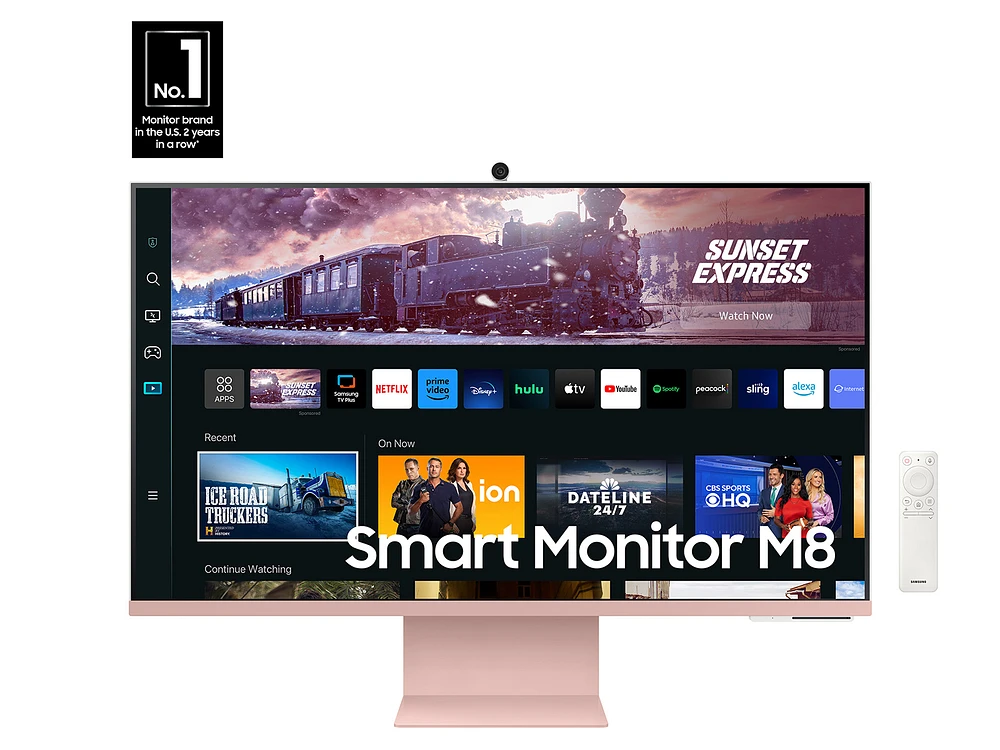 Smart Monitor Pink M8 27 inch M80C | Samsung US