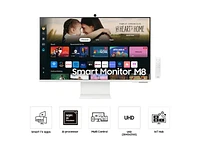 32" Smart Monitor M8 (M80D) 4K UHD with Streaming TV, Speakers, USB-C, Ergonomic Stand and SlimFit Camera