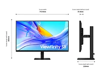 32" ViewFinity S8 (S80UD) 4K UHD HDR10 High Resolution Monitor with USB-C and Ergonomic Stand