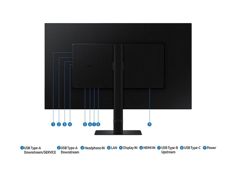 32" ViewFinity S8 (S80UD) 4K UHD HDR10 High Resolution Monitor with USB-C and Ergonomic Stand