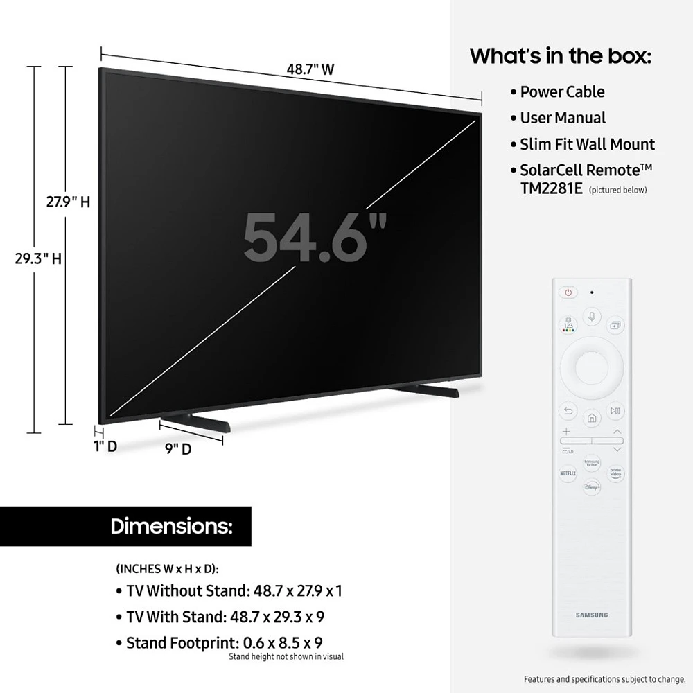 55" Class The Frame QLED 4K LS03B | Samsung US