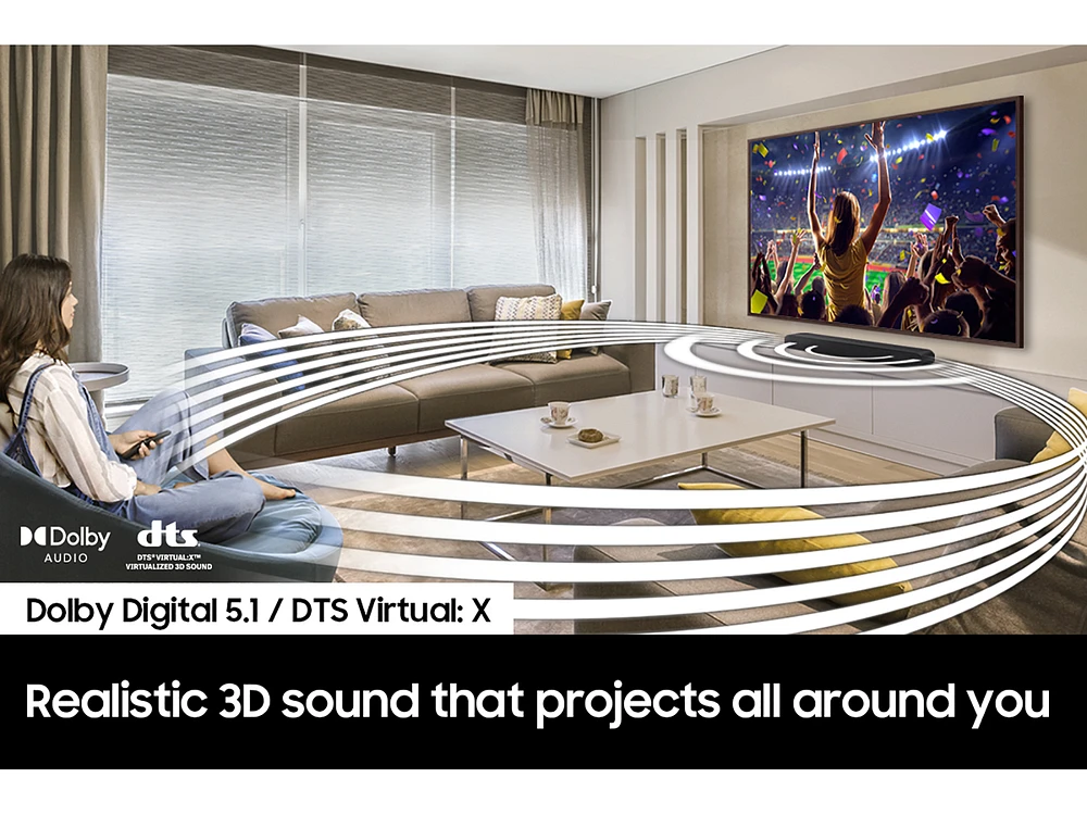 HW-S50B/ZA | 3.0ch All-in-One Soundbar w/ Dolby 5.1 / DTS Virtual:X (2022) | Samsung Business US