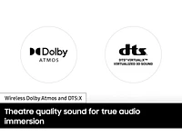 Ultra-slim 3.1.2ch. Wireless Dolby ATMOS Soundbar w/ Q-Symphony / HW-S801B