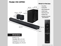 HW-Q990C/ZA | Q-series 11.1.4 ch. Wireless Dolby ATMOS Soundbar + Rear Speakers w/ Q-Symphony / HW-Q990C (2023) | Samsung Business US