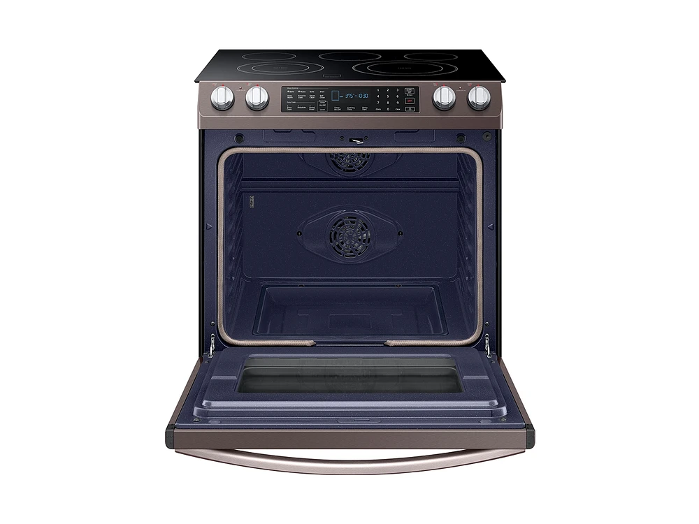 5.8 cu. ft. Slide-In Electric Range in Tuscan Stainless Steel Range - NE58R9431ST/AA | Samsung US