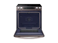 5.8 cu. ft. Slide-In Electric Range in Tuscan Stainless Steel Range - NE58R9431ST/AA | Samsung US