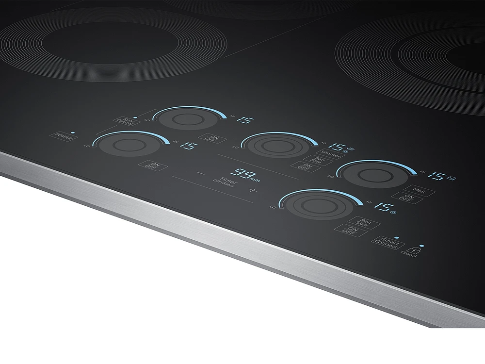 NZ30K7570RS/AA | 30" Smart Electric Cooktop with Sync Elements in Stainless Steel | Samsung Business US