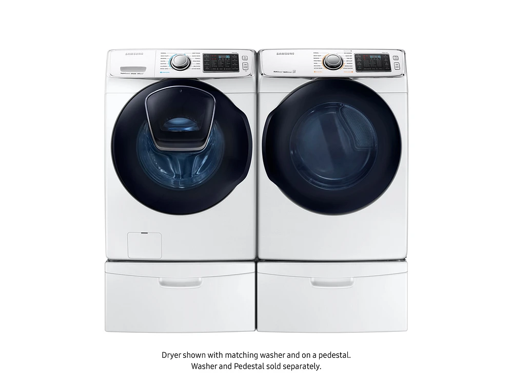 DV45K6500EW/A3 | 7.5 cu. ft. Smart Electric Dryer with MultiSteam™ in White | Samsung Business US