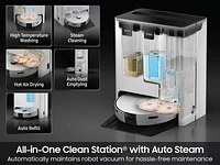 Bespoke Jet Bot Combo™ Robot Vacuum and Mop with All-in-One Clean Station® with Auto Steam | Samsung Business US