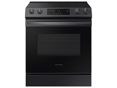 NE63T8111SG/AA | 6.3 cu. ft. Smart Slide-in Electric Range in Black Stainless Steel | Samsung Business US