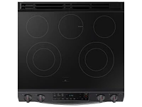 NE63T8111SG/AA | 6.3 cu. ft. Smart Slide-in Electric Range in Black Stainless Steel | Samsung Business US