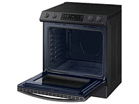 NE63T8111SG/AA | 6.3 cu. ft. Smart Slide-in Electric Range in Black Stainless Steel | Samsung Business US