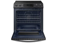 NE63T8311SG/AA | 6.3 cu. ft. Smart Slide-in Electric Range with Convection in Black Stainless Steel | Samsung Business US