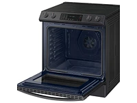 NE63T8311SG/AA | 6.3 cu. ft. Smart Slide-in Electric Range with Convection in Black Stainless Steel | Samsung Business US