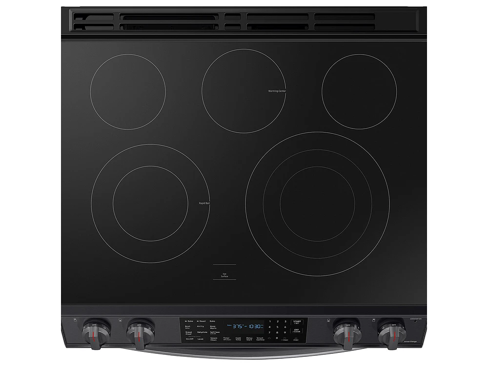 NE63T8511SG/AA | 6.3 cu. ft. Smart Slide-in Electric Range with Air Fry in Black Stainless Steel | Samsung Business US