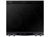 NE63T8711SG/AA | 6.3 cu ft. Smart Slide-in Electric Range with Smart Dial & Air Fry in  Black Stainless Steel | Samsung Business US