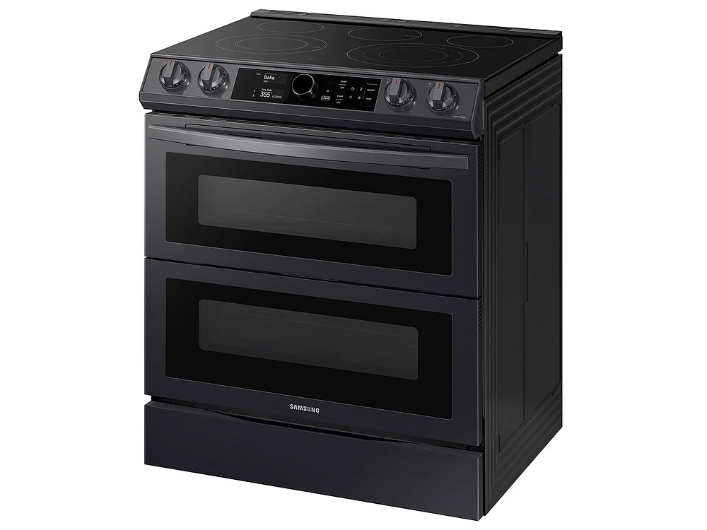 NE63T8751SG/AA | 6.3 cu ft. Smart Slide-in Electric Range with Smart Dial, Air Fry, & Flex Duo™ in Black Stainless Steel | Samsung Business US