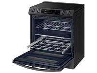 NE63T8751SG/AA | 6.3 cu ft. Smart Slide-in Electric Range with Smart Dial, Air Fry, & Flex Duo™ in Black Stainless Steel | Samsung Business US