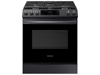 6.0 cu ft. Smart Slide-in Gas Range in Black Stainless Steel Ranges