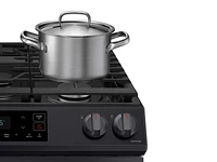 6.0 cu ft. Smart Slide-in Gas Range in Black Stainless Steel Ranges