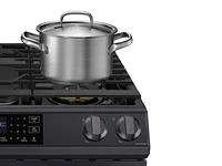 NX60T8511SG/AA | 6.0 cu ft. Smart Slide-in Gas Range with Air Fry in Black Stainless Steel | Samsung Business US