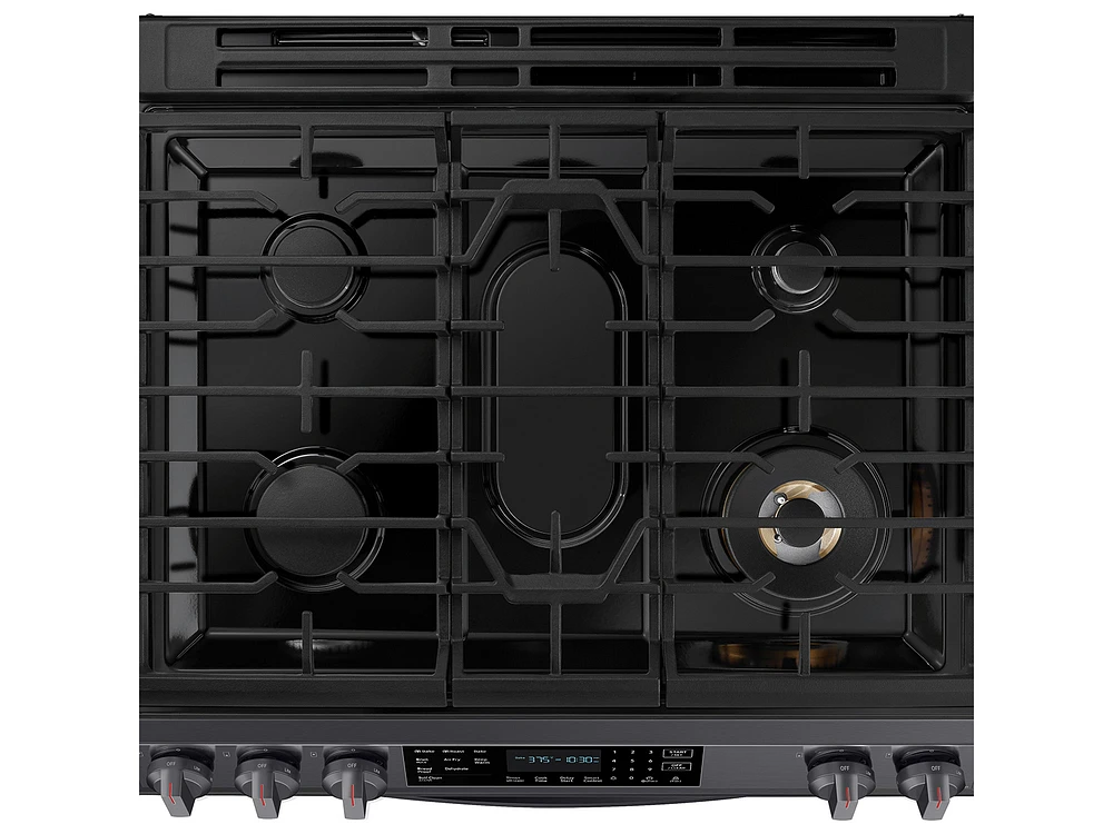 NX60T8511SG/AA | 6.0 cu ft. Smart Slide-in Gas Range with Air Fry in Black Stainless Steel | Samsung Business US