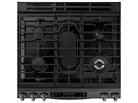 NX60T8511SG/AA | 6.0 cu ft. Smart Slide-in Gas Range with Air Fry in Black Stainless Steel | Samsung Business US