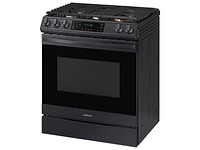 NX60T8511SG/AA | 6.0 cu ft. Smart Slide-in Gas Range with Air Fry in Black Stainless Steel | Samsung Business US