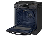 NX60T8511SG/AA | 6.0 cu ft. Smart Slide-in Gas Range with Air Fry in Black Stainless Steel | Samsung Business US