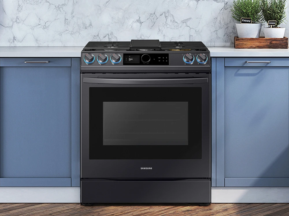 6.0 cu ft. Smart Slide-in Gas Range with Smart Dial & Air Fry in Stainless Steel Ranges