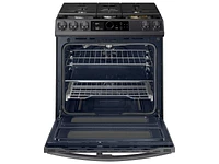 NX60T8751SG/AA | 6.0 cu ft. Smart Slide-in Gas Range with Flex Duo™, Smart Dial & Air Fry in Black Stainless Steel | Samsung Business US