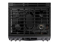 NX60T8751SG/AA | 6.0 cu ft. Smart Slide-in Gas Range with Flex Duo™, Smart Dial & Air Fry in Black Stainless Steel | Samsung Business US