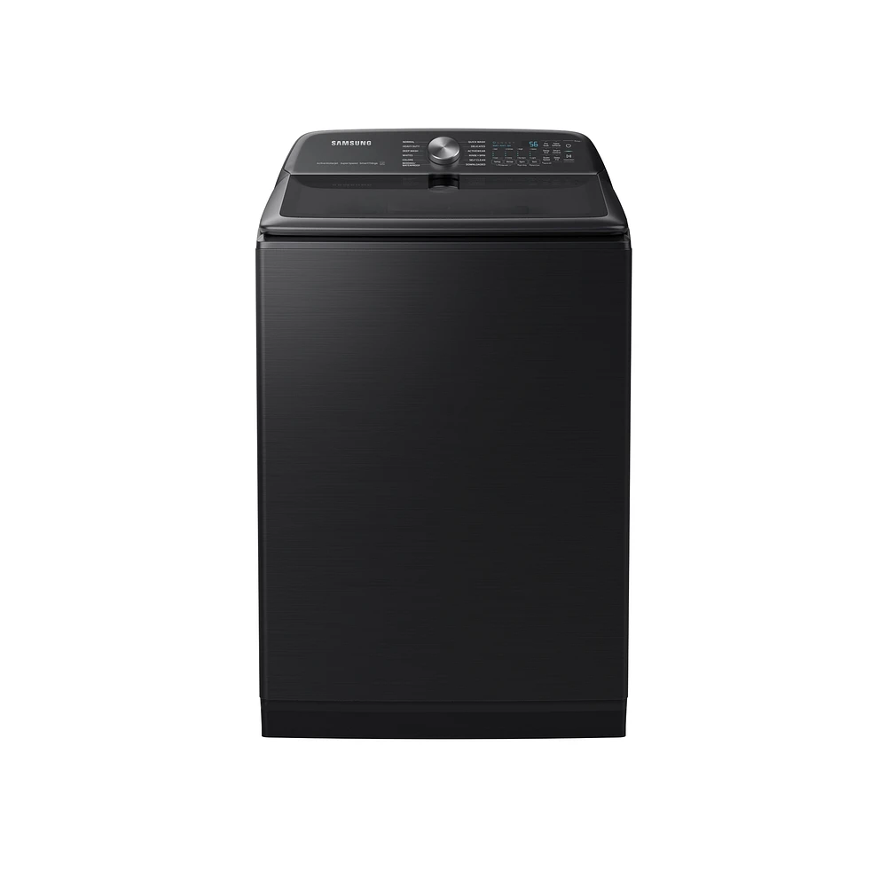 WA51A5505AV/US | 5.1 cu. ft. Smart Top Load Washer with ActiveWave™ Agitator and Super Speed Wash in Brushed Black | Samsung Business US