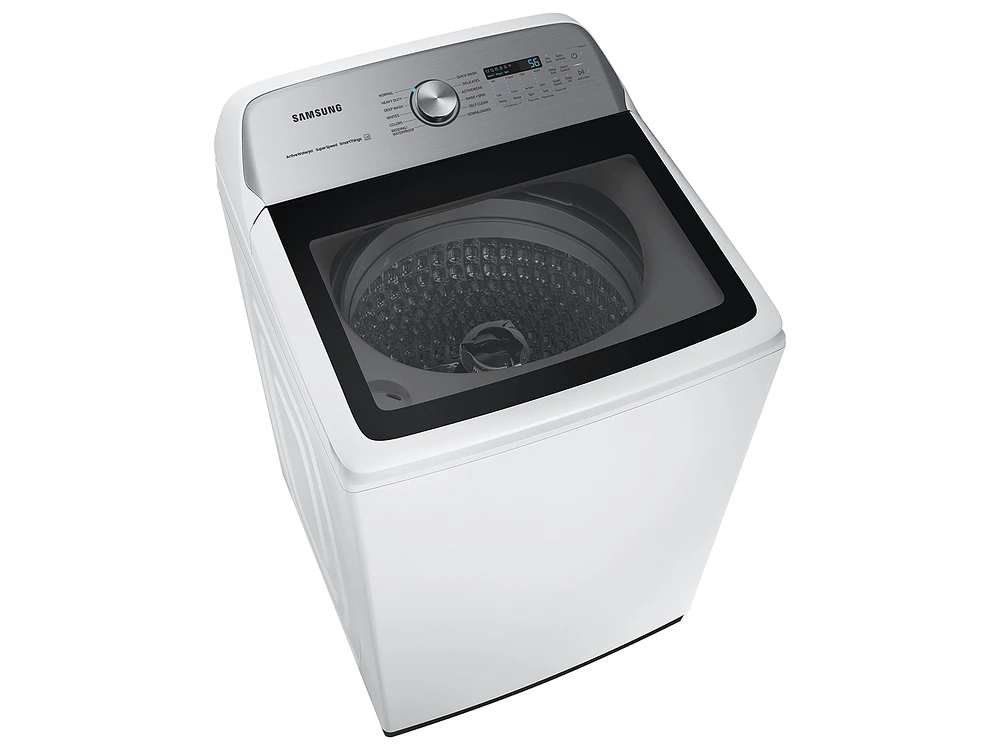 WA51A5505AW/US | 5.1 cu. ft. Smart Top Load Washer with ActiveWave Agitator and Super Speed Wash in White | Samsung Business US