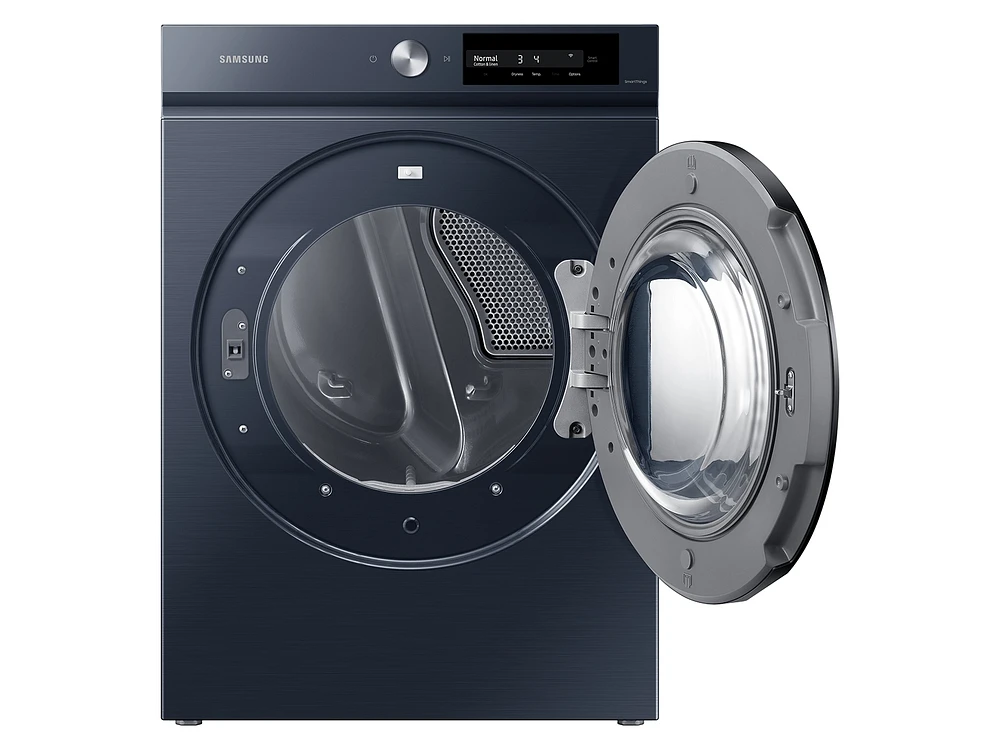 DVE46BB6700DA3 | Bespoke 7.5 cu. ft. Large Capacity Electric Dryer with Super Speed Dry and AI Smart Dial in Brushed Navy | Samsung Business US