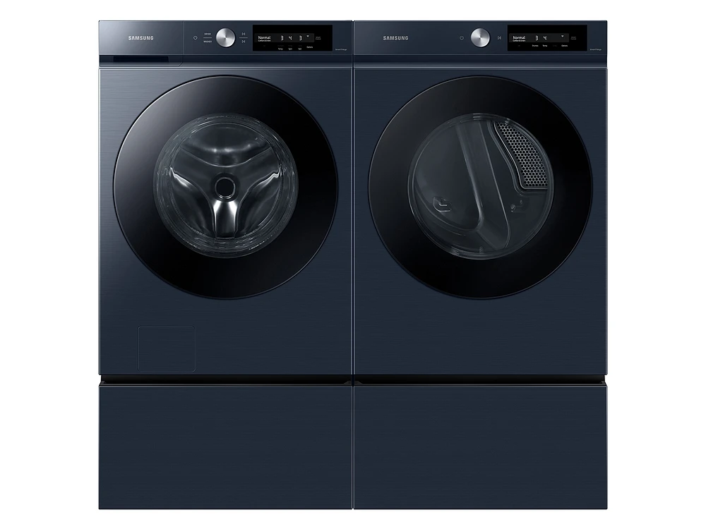 DVE46BB6700DA3 | Bespoke 7.5 cu. ft. Large Capacity Electric Dryer with Super Speed Dry and AI Smart Dial in Brushed Navy | Samsung Business US