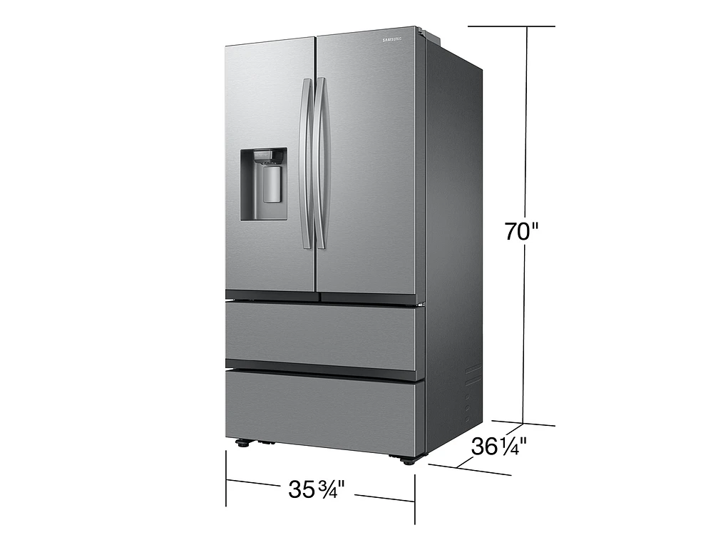 cu. ft. Mega Capacity -Door French Door Refrigerator with Four Types of Ice in Stainless Steel | Samsung Business US