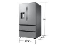 cu. ft. Mega Capacity -Door French Door Refrigerator with Four Types of Ice in Stainless Steel | Samsung Business US