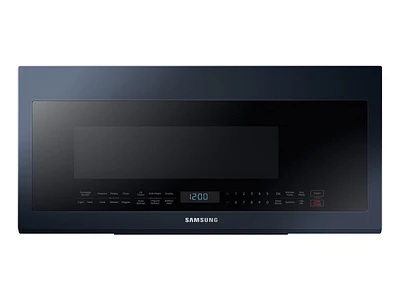 Bespoke Smart Over-the-Range Microwave with Vent 2.1 cu. ft. in Navy Steel | Samsung US