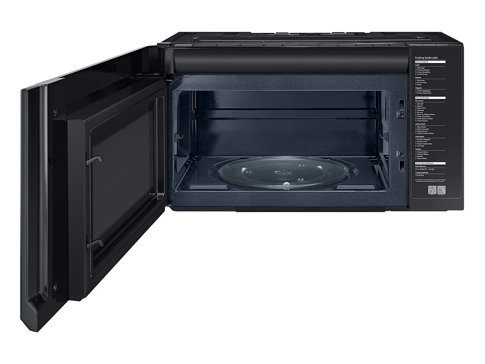 Bespoke Smart Over-the-Range Microwave with Vent 2.1 cu. ft. in Navy Steel | Samsung US