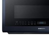 Bespoke Smart Over-the-Range Microwave with Vent 2.1 cu. ft. in Navy Steel | Samsung US