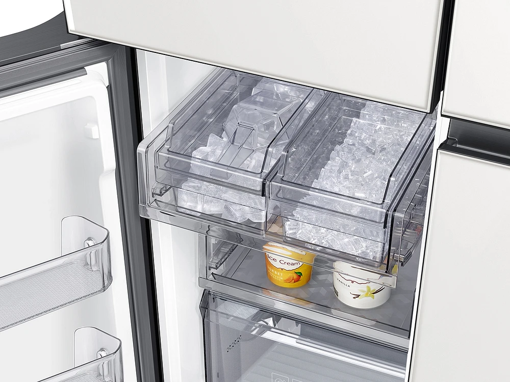 Bespoke 4-Door Flex™ Refrigerator ( cu. ft.) in Glass () Refrigerators